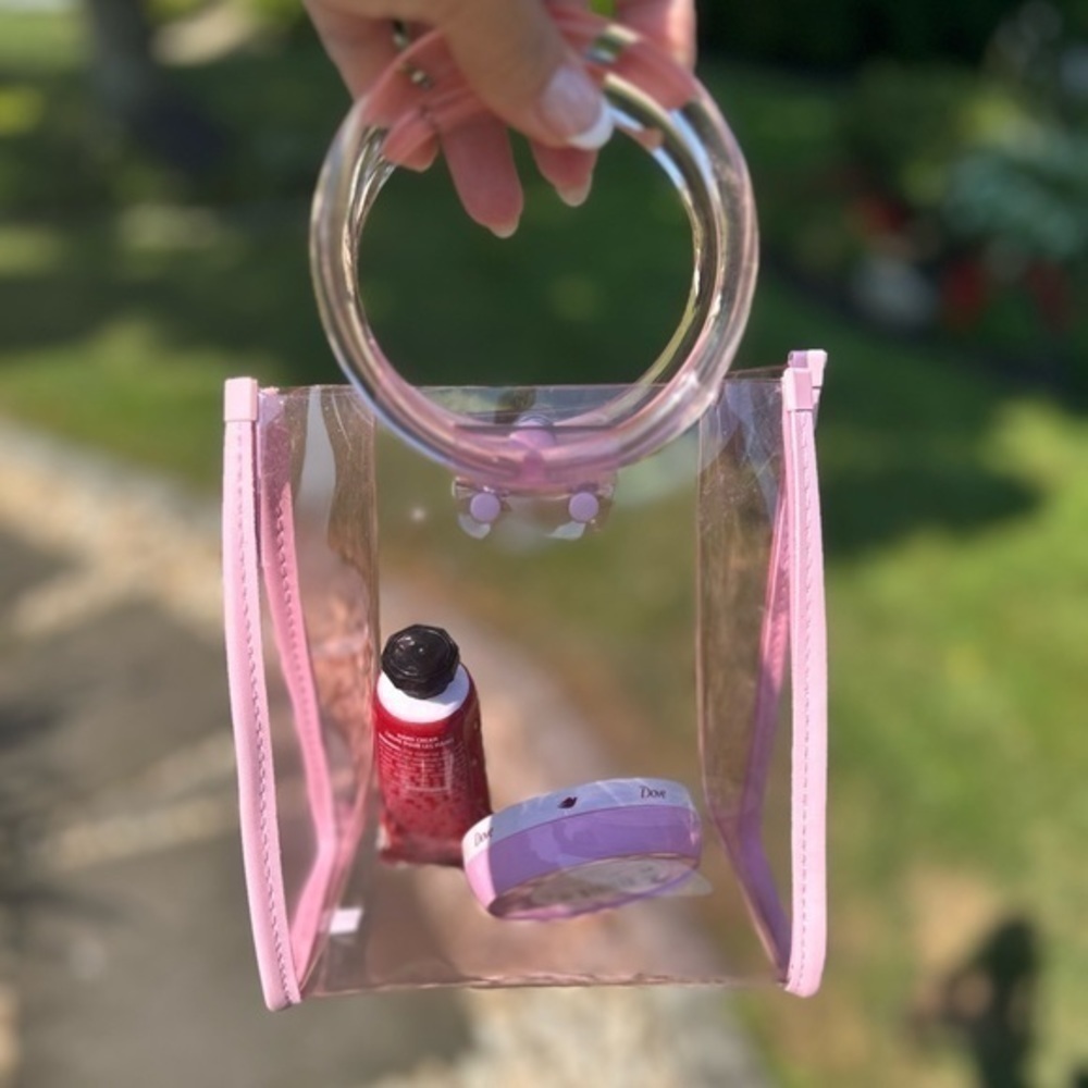 Pink translucent purse - Picture 6 of 9
